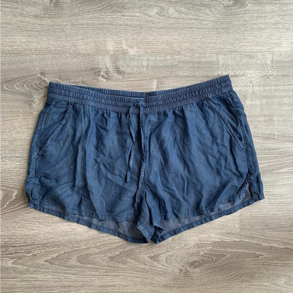 Aerie Denim Drawstring Pull-on Shorts American Eagle - Picture 2 of 5